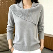 Inell | Asymmetric Foldover-Neck Jumper