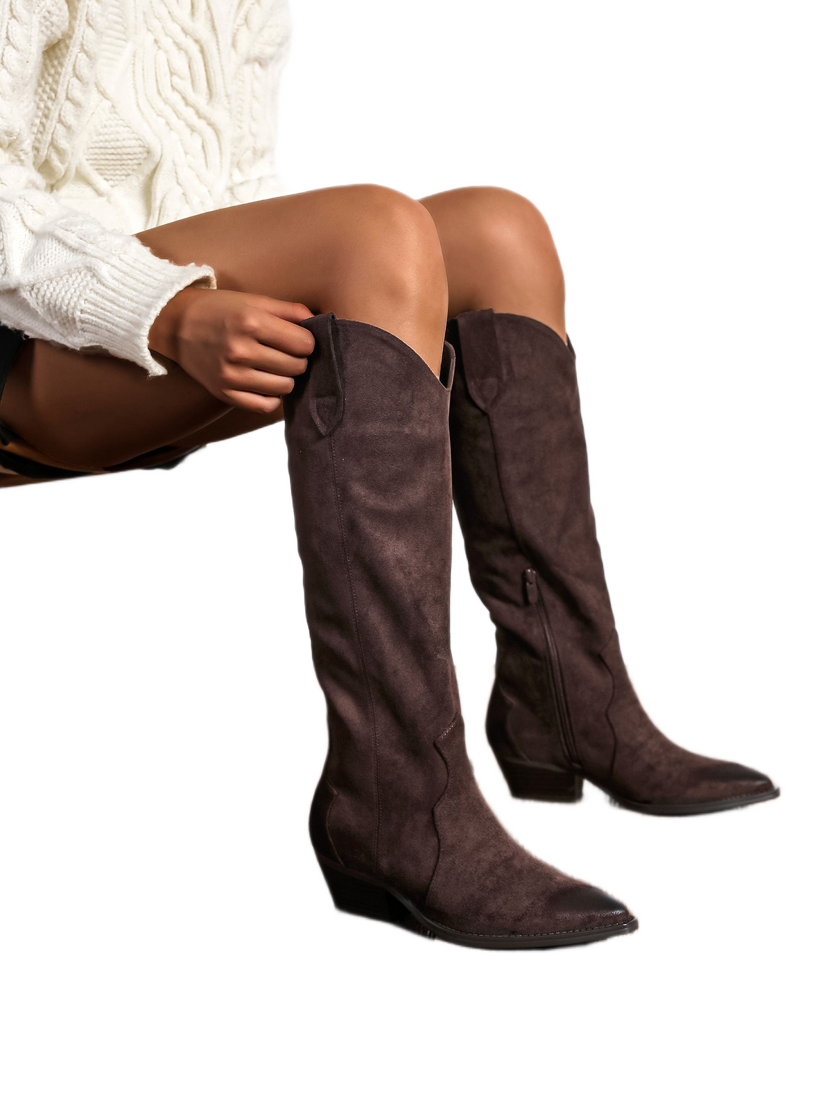 Wendeline | Suedine Zip Boots