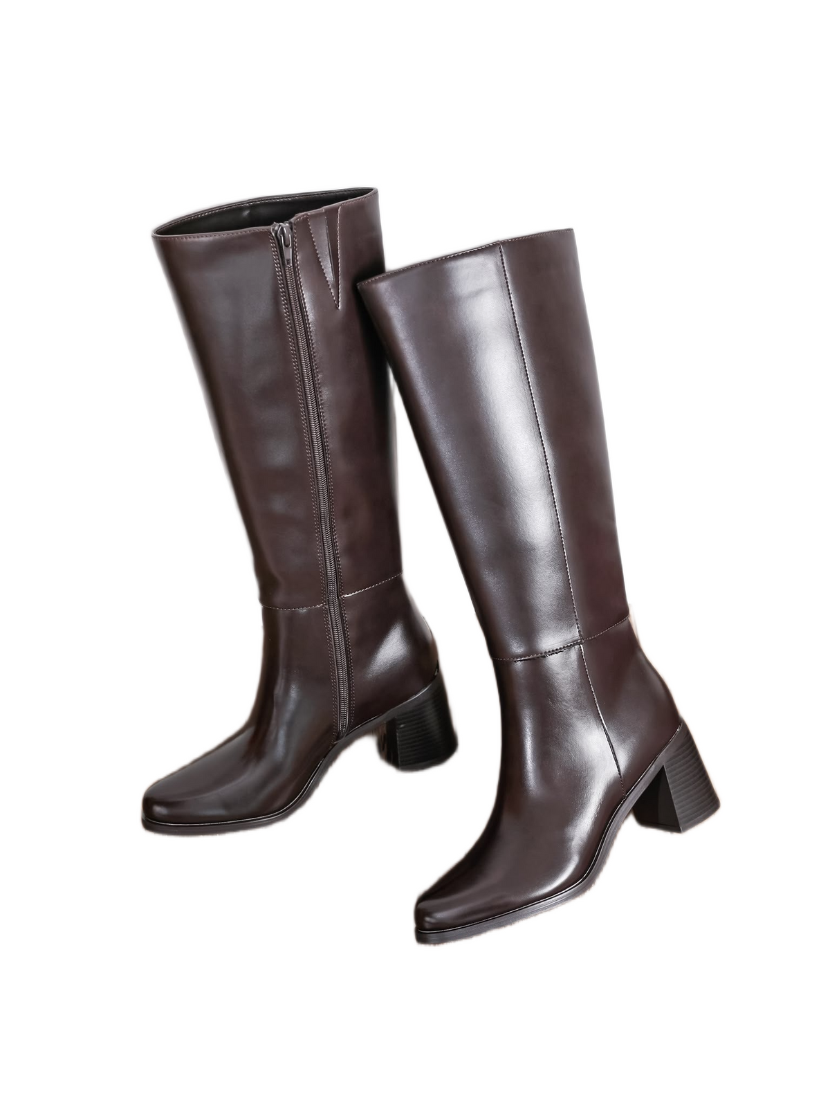 Fidelma | Vegan-Leather High Boots