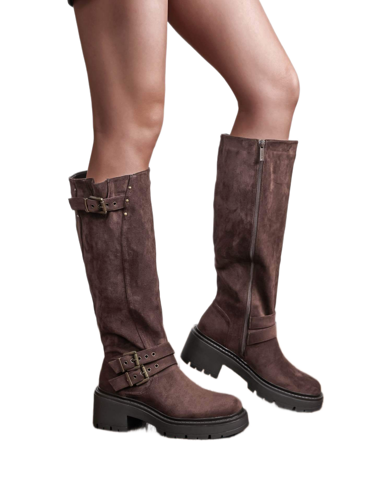 Plectrude | Triple-Buckle High Boots
