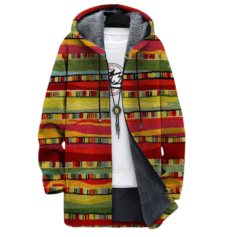 Araceli | Ethnic Striped Coat