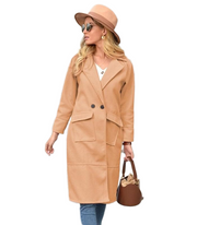 Nettie | Long Double-Breasted Coat