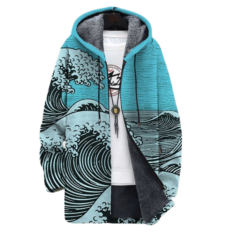Antonia | Wave-Print Coat
