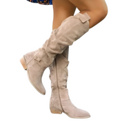 Valeria | Elegant Leather Knee-High Boots