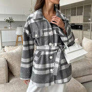 Darleen | Belted Check Jacket