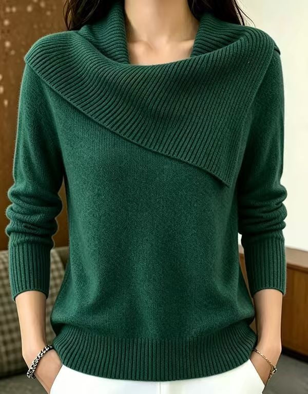 Inell | Asymmetric Foldover-Neck Jumper