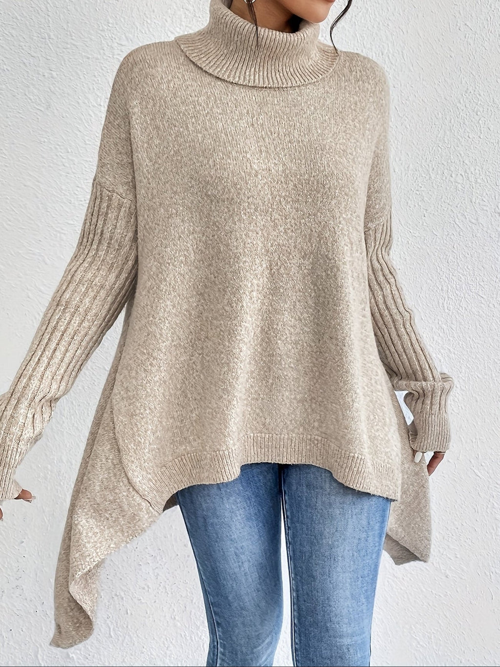 AUDREY | WRAP ROLL-NECK JUMPER