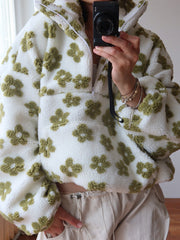 Kylene | Floral Half-Zip Sweatshirt