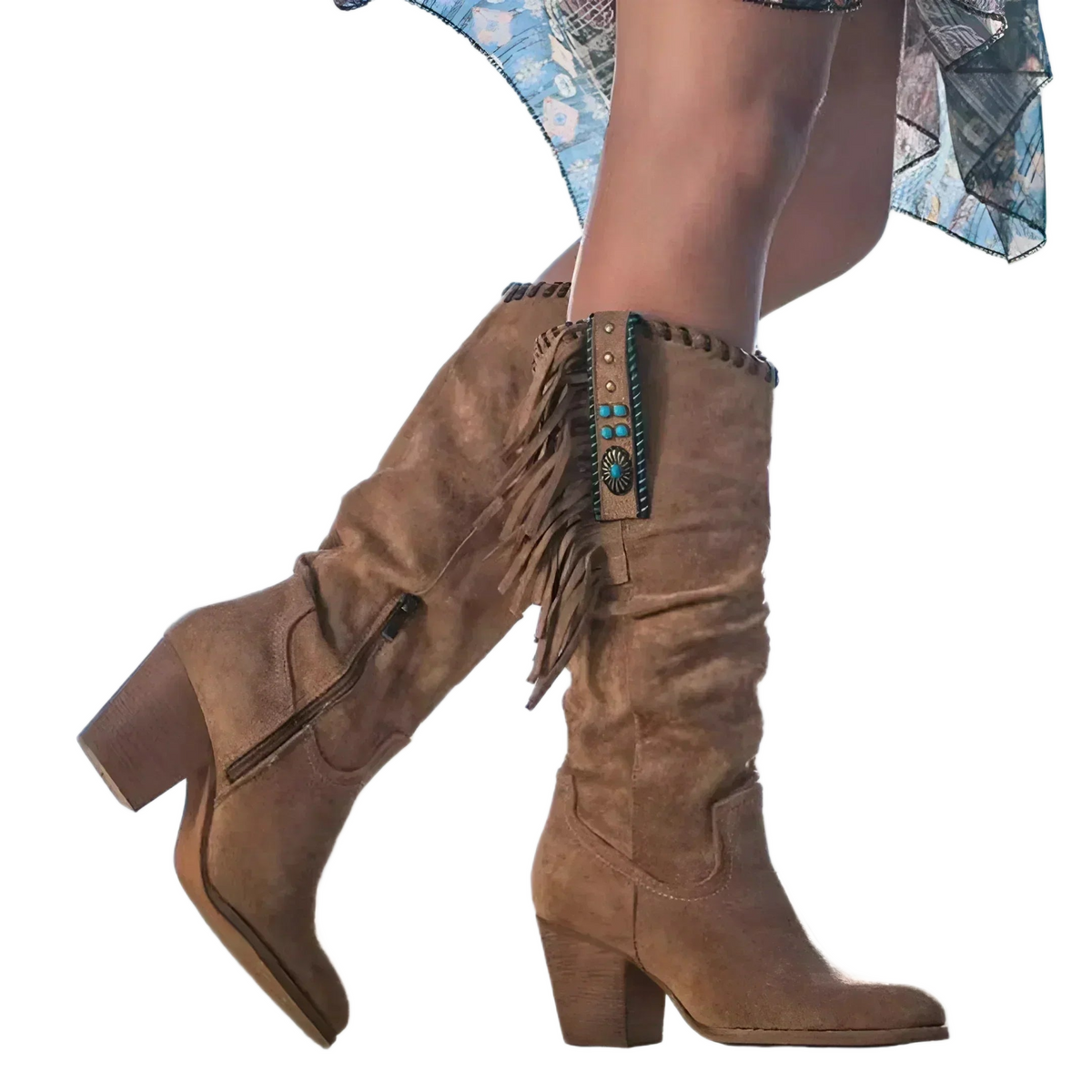 Eulalia | Comfortable Leather Mid-Calf Boots
