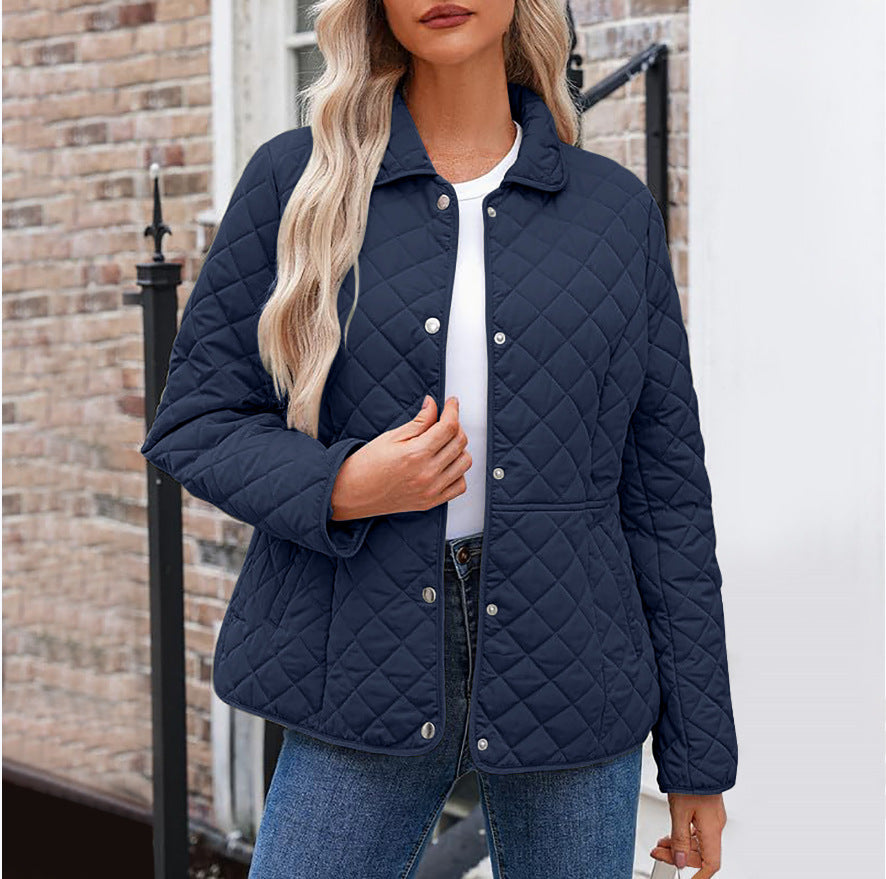 Erlinda | Point-Collar Quilted Jacket