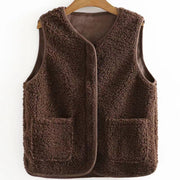 Sherita | Textured Patch-Pocket Gilet
