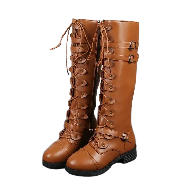 Oluwashindara | Retro Buckle Boots