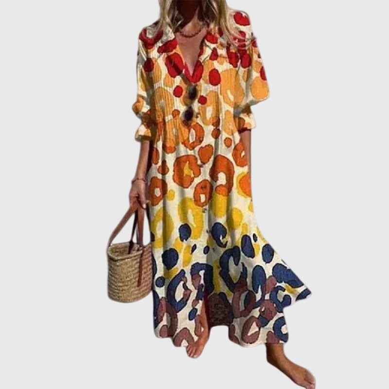 Zariah | Elegant Maxijurk In Bohemian Style Dress
