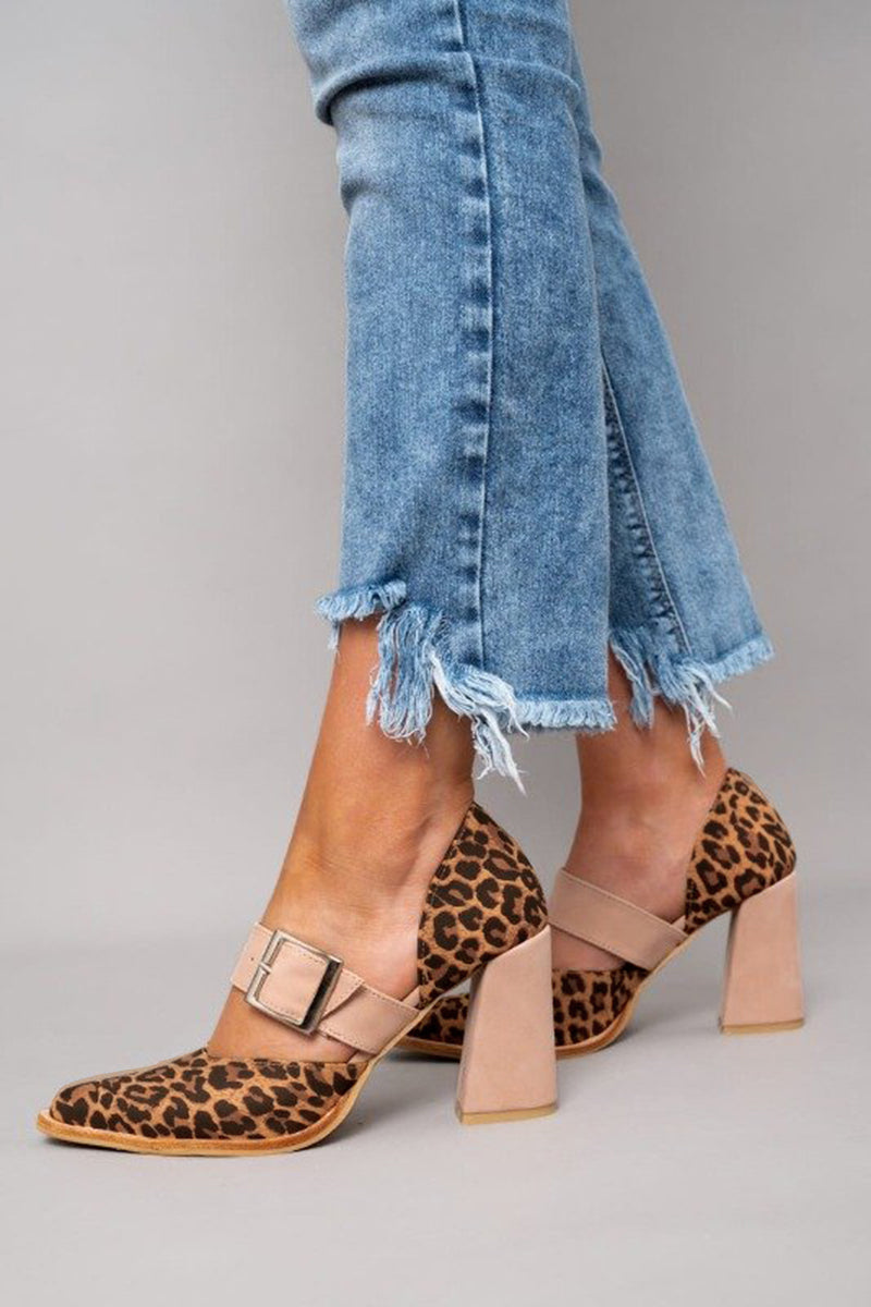 Caihong | Leopard-Print Mary Jane Heels – product view 3