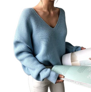Clarabelle | V-Neck Ribbed Jumper