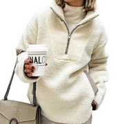 Briseida | Textured Half-Zip Sweatshirt