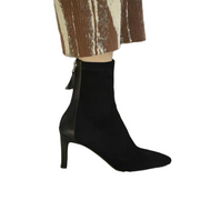 Ashmeet | Sleek Pointed Toe Ankle Boots with Side Zip Closure