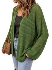 Drema | Textured Open-Front Cardigan