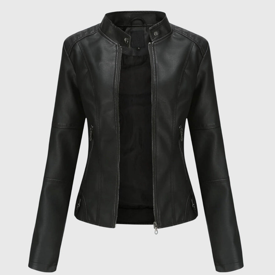 Soraya | Elegant Leather Coat