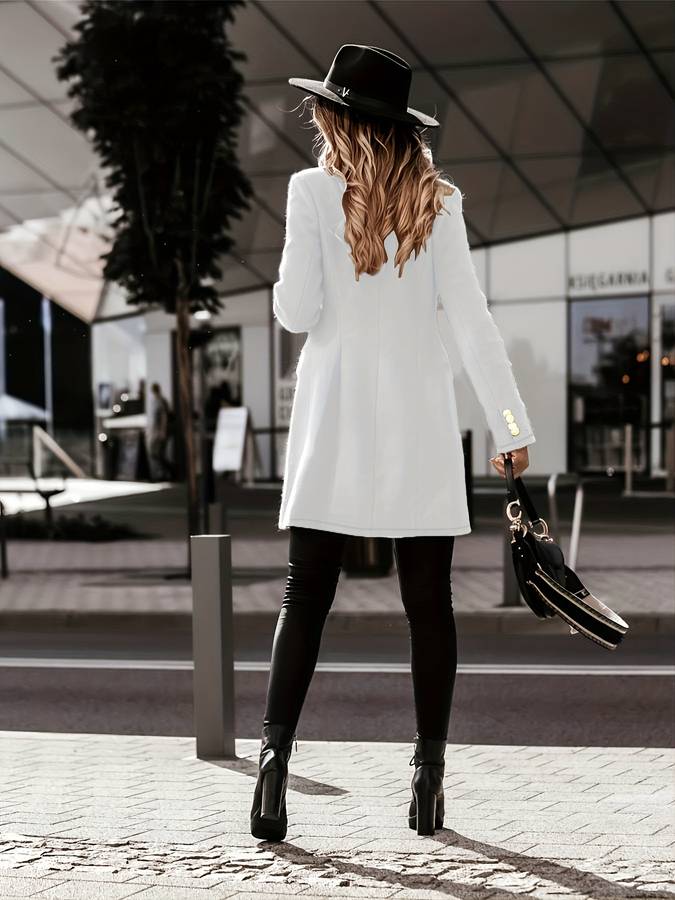 Tomasa | Double-Breasted Long Coat