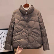 Claudette | Wave-Quilted Stand-Collar Jacket