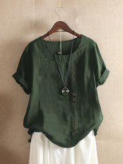 Anakaren | Button-Front Short-Sleeve Shirt