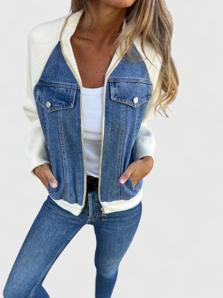ZOEYLYNN | ZIP-UP V-NECK JACKET
