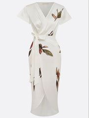 Amelia | Elegant Floral Wrap Dress