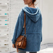 Kaylah | Hooded Drawstring Zip Jacket