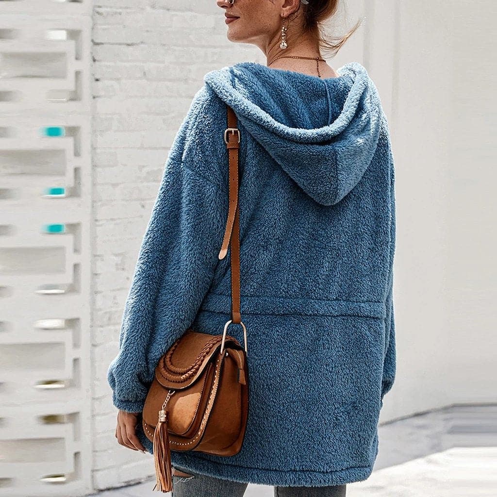 Kaylah | Hooded Drawstring Zip Jacket