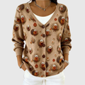KNITTED BUTTON-FRONT SUMMER CARDIGAN
