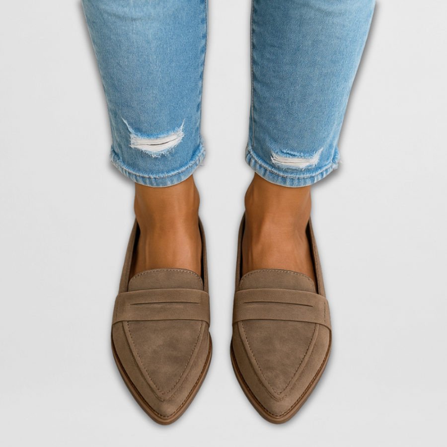 Souad | Suede Loafers