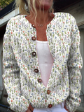 CONCETTA | VINTAGE FLORAL KNIT CARDIGAN