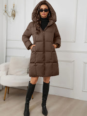 Ione | Long Hooded Puffer Coat
