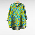 AXELLE | PRINTED LONG-SLEEVE BLOUSE