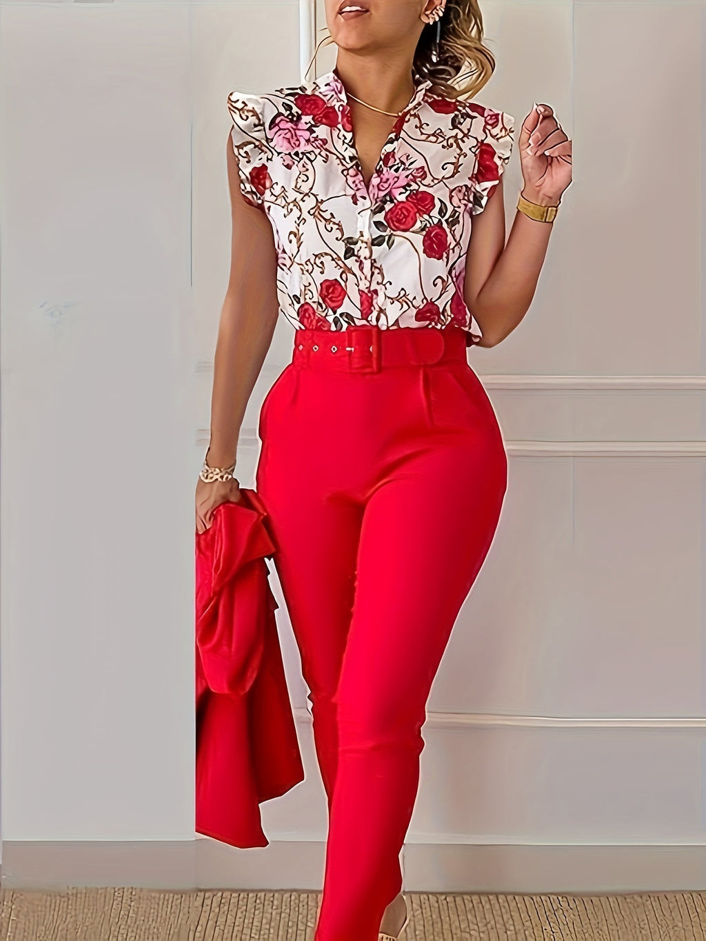 FLORABEL | FLORAL HIGH-WAISTED CO-ORD SET