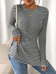 Assunta | Striped Side-Split Top
