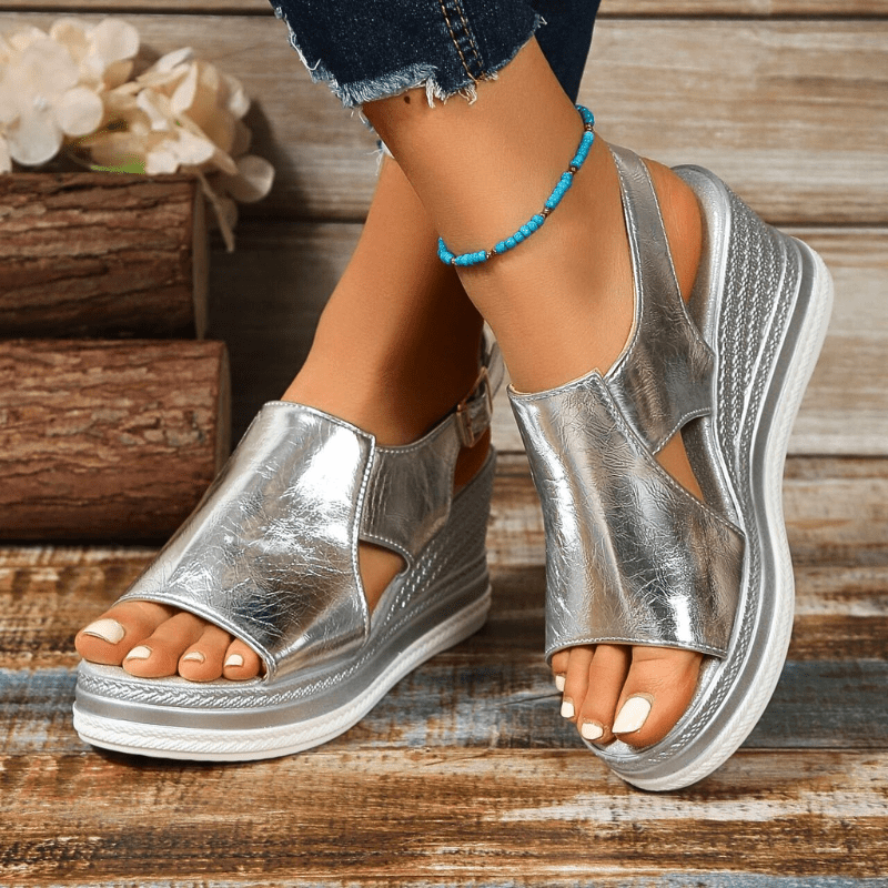Baylie | Stylish Metallic Sandals