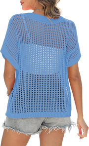 Marquitta | Wide-Neck Open-Knit Jumper