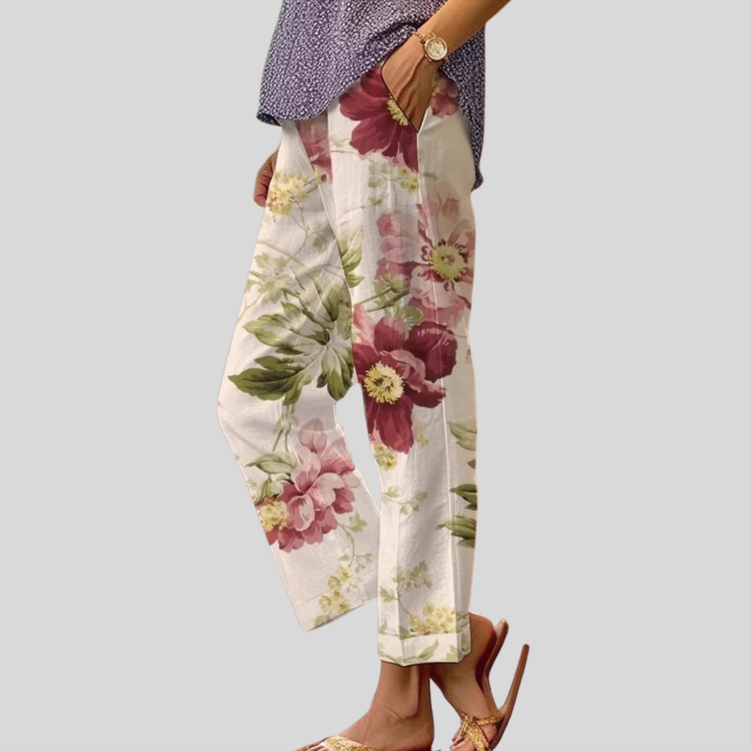 ZIP-UP BUTTON-FRONT TROUSERS