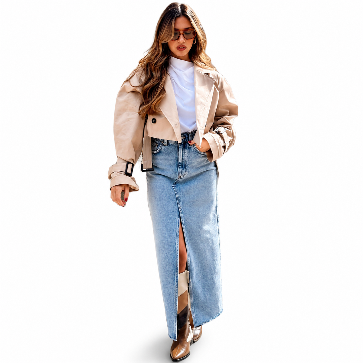 Jolie | Cropped Double-Breasted Jacket