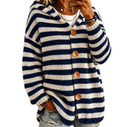 Towanda | Striped Button Cardigan