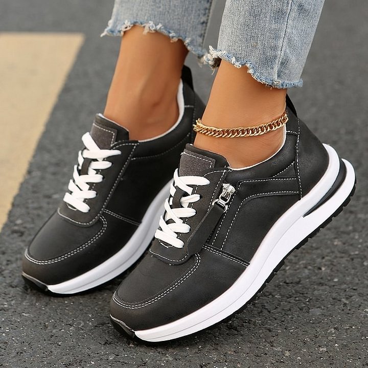 MARIE | ZIP-UP ARCH-SUPPORT TRAINERS
