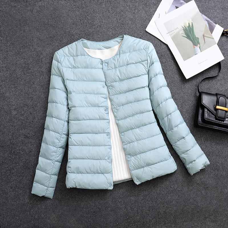 Rosamund | Lightweight Round-Neck Padded Jacket in Cherry Blossom Pink