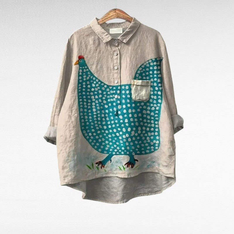 CÉLINE | LONG-SLEEVE BLOUSE