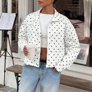 Bess | Polka-Dot Cropped Jacket