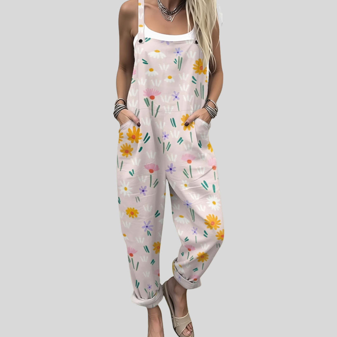 Geraldine | Printed Dungarees