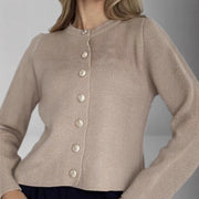 Chasidy | Round-Neck Button Cardigan