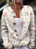 LUCIA | VINTAGE FLORAL KNIT CARDIGAN