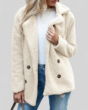 Vianey | Textured Double-Breasted Jacket